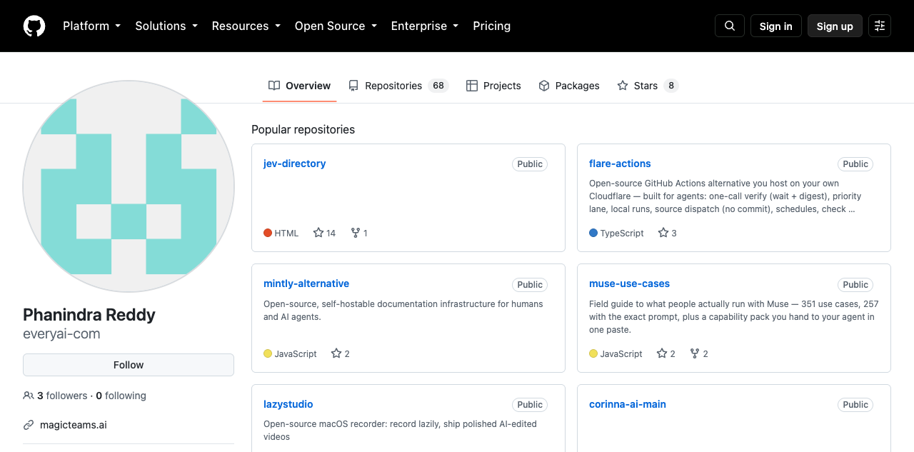 everyai-com GitHub organization page